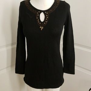Taylor Marcs Beaded Sweater